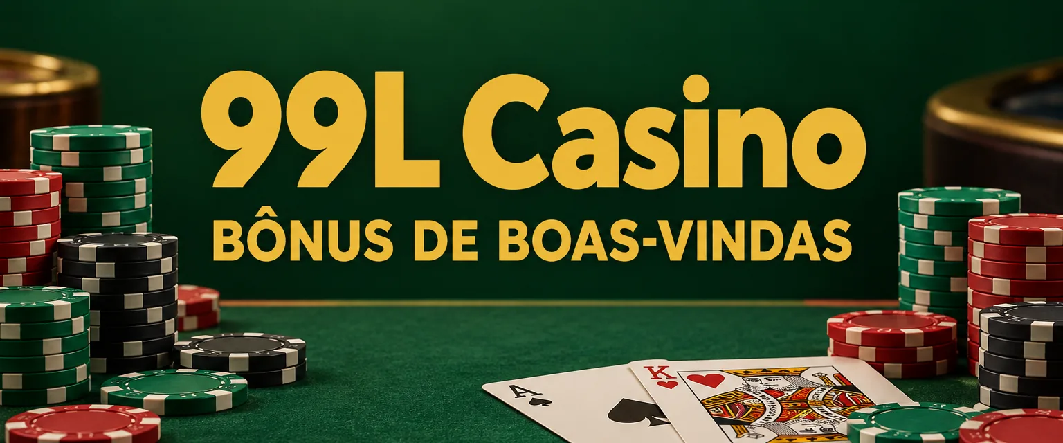 Banner do 99L Casino com tigre dourado e bônus de 100% até R$ 1.000